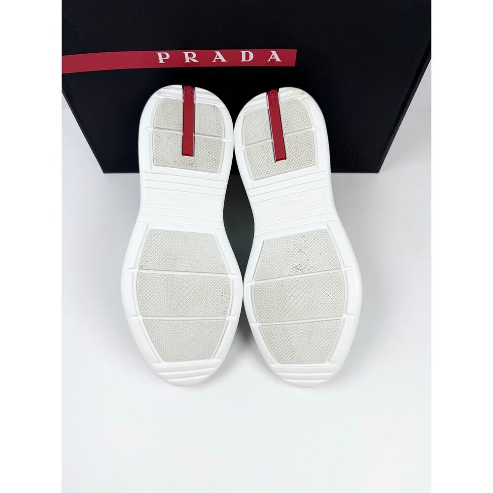 Size 8UK/9US - Prada Americas Cup Mint Green Sneakers - Picture 7 of 12
